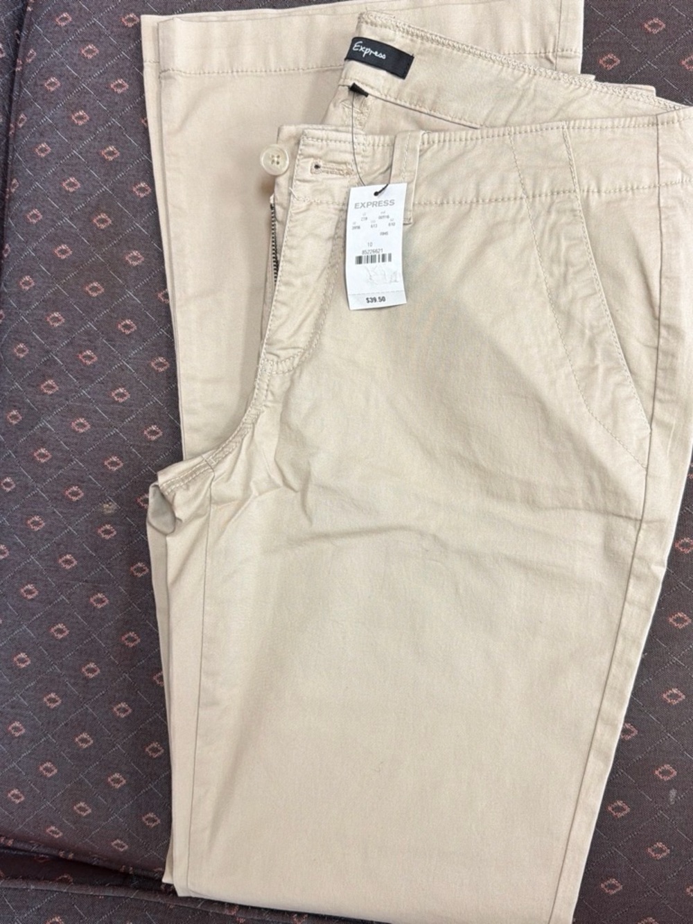 Express Men's Chino Pants Beige/Tan